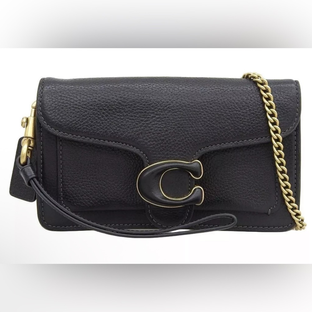 Coach Black Leather Crossbody Bag/ Wristlet